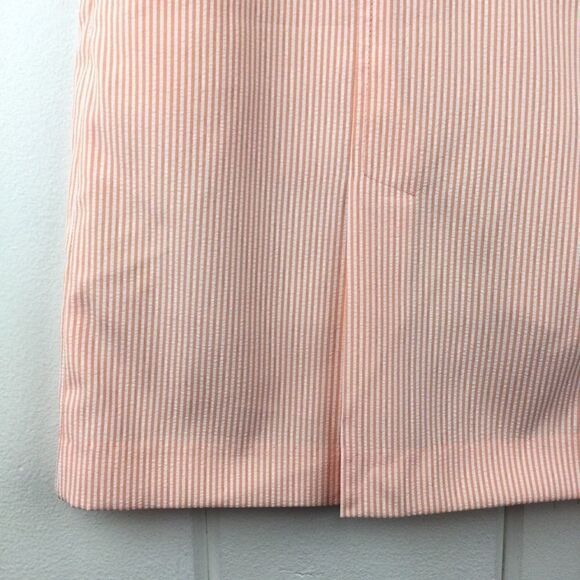 EP‎ Pro Golf Skort Orange & White Striped Seersucker Golf Short, Size - 6 - Picture 4 of 11